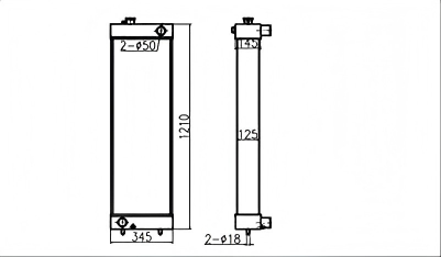 SREXR-DOO029 Hot Sale DX420 DX480 DX520 DOOSAN Radiators