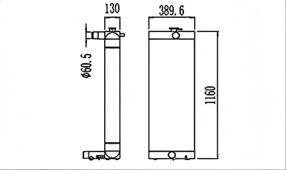 SREXR-DOO040 Hot Sale DX300LC DX300LCA DOOSAN Radiators
