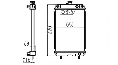 SREXR-HIT001 Hot Sale ZAX30UR Cooling Hitachi Radiators
