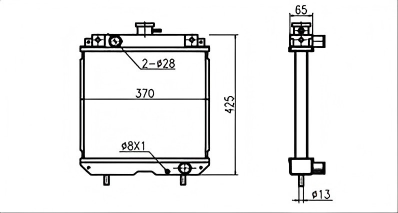 SREXR-HIT002 Hot Sale EX30UR HITACHI Cooling Radiators