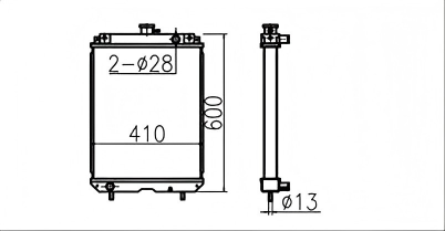 SREXR-HIT003 Hot Sale EX185-6045 HITACHI Radiators