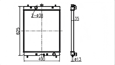 SREXR-HIT005 High Quality ZAX60/70 ZAX60USB-3 HITACHI Radiators