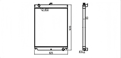 SREXR-HIT012 Factory Sale Good PriceZAX180W ZAX160LC HITACHI Radiators