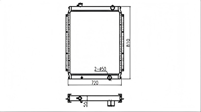 SREXR-HIT014 Factory Sale Good Price EX200-2 EX200-3 HITACHI Radiators