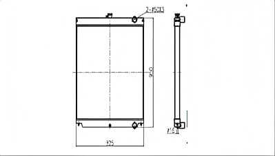 SREXR-HIT016 Factory Sale Good Price EZAX200/225US ZAX230/ZAX240 HITACHI Radiators