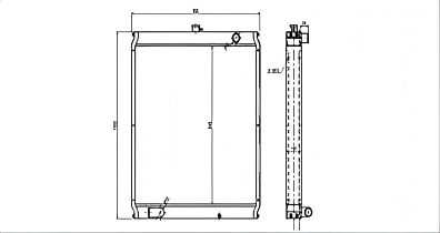 SREXR-HIT020 Auto Brazing EX220-5 EX230H-5 EX270-5 EX280H-5 HITACHI Radiators