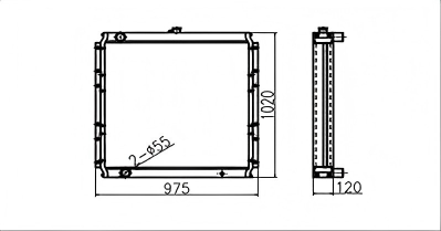 SREXR-HIT023 ZAX330-3G(DI) ZAX350/360-3G(DI) HITACHI Radiators