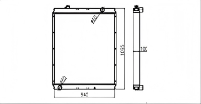 SREXR-HIT024 EX300-5/EX330-5 EX350H-5/EX370-5 HITACHI Radiators