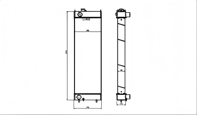 SREXR-HIT027 ZAX360-5 HITACHI Engine Cooling Radiators