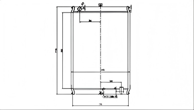 SREXR-HIT030 EX450H-5 EX400-3 EX400-5 EX450H-3 HITACHI Engine Cooling Radiators