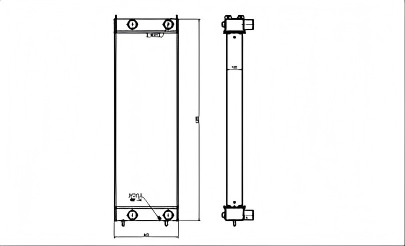 SREXR-HIT031 ZAX650-3 ZAX670-3 HITACHI Engine Cooling Radiators