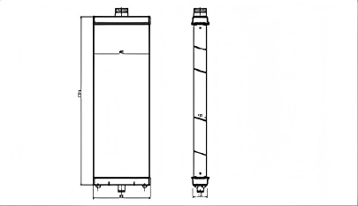 SREXR-HIT035 ZAX850-3 ZAX870-3 HITACHI Engine Cooling Radiators