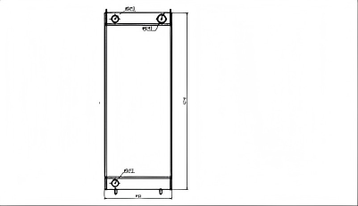 SREXR-HIT041 ZW310 HITACHI Auto Aluminium Radiators