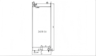 SREXR-HIT043 ZW310-5A HITACHI Engine Cooling Radiators