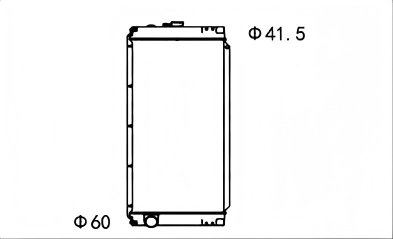 SREXR-HIT050 EX350-5 EC300-5 HITACHI Engine Cooling Radiators