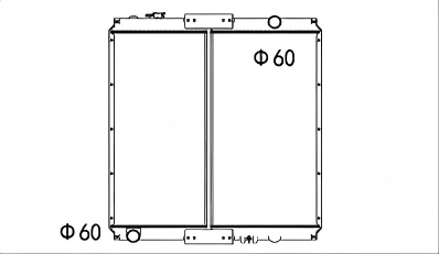 SREXR-HIT052 EX350-5 EC300-5 HITACHI Engine Cooling Radiators