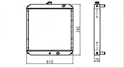 SREXR-HYU006 HYUNDAI R80-7 Aluminium Core Radiators