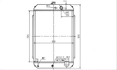 SREXR-HYU013 HYUNDAI R190-7 Auto Engine Radiators
