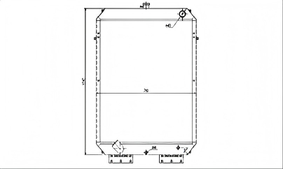 SREXR-HYU016 HYUNDAI R210-7H R210LC-7H R220LC-7H Auto Engine Radiators