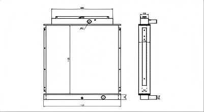 SREXR-HYU032 HYUNDAI R450LC-7 R450LC-7A R500LC-7 R500LC-7A High Quality tube and fin Radiators