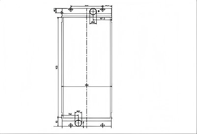 SREXR-HYU039 HYUNDAI R1400-9A tube and fin Radiators