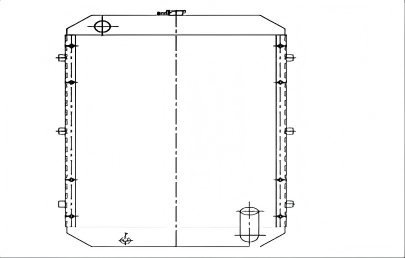 SREXR-HYU041 HYUNDAI R190-7 Heavy Duty Machinery Radiators
