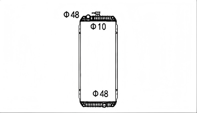 SREXR-HYU048 HYUNDAI 215-VS Heavy Duty Machinery Radiators