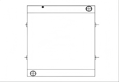 SREXR-JCB032 JCB 3CX Auto Engine Radiators