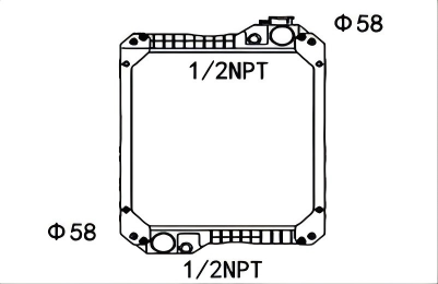 SREXR-JCB067 JCB Auto Engine Brazing Radiators