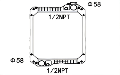 SREXR-JCB068 JCB Auto Engine Brazing Radiators
