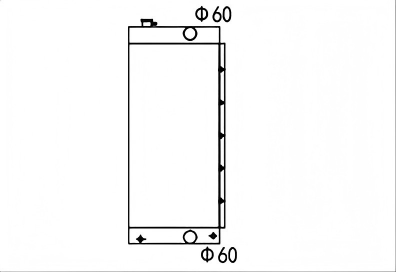 SREXR-JCB070 JCB JS220B Auto Engine Brazing Radiators