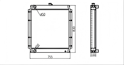 SREXR-KAT003 Hot Sale HD820V HD820-2 Kato Radiators