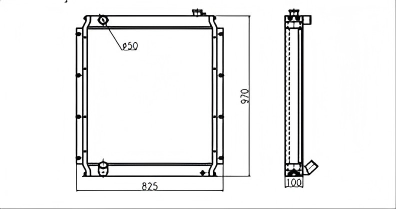 SREXR-KAT004 Hot Sale HD820R HD820-3 Kato Radiators