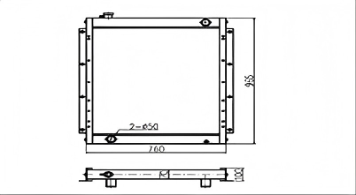 SREXR-KAT005 Hot Sale HD1023 Kato Auto Cooling Radiators
