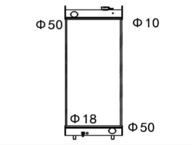 SREXR-KAWA004 KAWASAKI ZET 80-6 All Aluminum Cooling Radiators