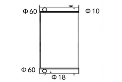 SREXR-KAWA005 KAWASAKI 70 ZED 5 All Aluminum Cooling Radiators