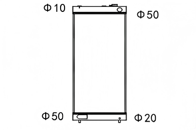 SREXR-KAWA006 KAWASAKI 90 ZED 5 All Aluminum Cooling Radiators