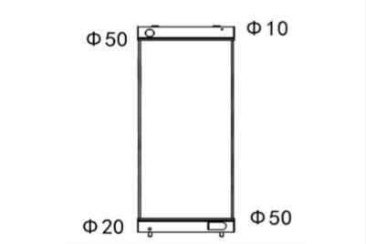 SREXR-KAWA007 KAWASAKI 90 ZED 5 All Aluminum Cooling Radiators
