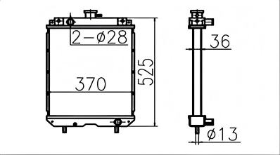 SREXR-KOB002 Hot Sale SK25SR-2 KOBELCO Radiators