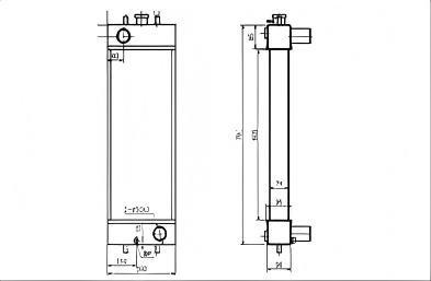 SREXR-KOB006 High Performance SK75-8 KOBELCO Radiators