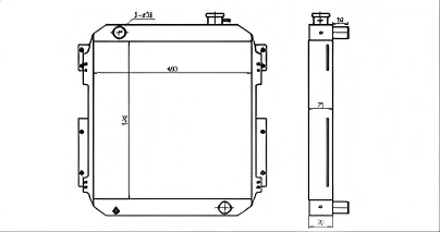 SREXR-KOB007 SK60-3 KOBELCO Auto Engine Radiators