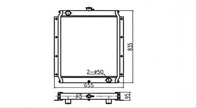 SREXR-KOB009 SK120-5 KOBELCO Auto Cooling Brazing Radiators
