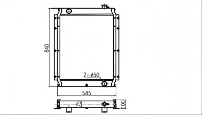 SREXR-KOB010 SK120 KOBELCO Auto Cooling Brazing Radiators