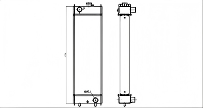 SREXR-KOB011 SK130-8 SK140LC-8 KOBELCO Tube and Fin Brazing Radiators