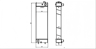SREXR-KOB013 SK200-8 KOBELCO Tube and Fin Brazing Radiators