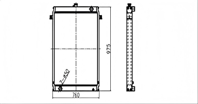 SREXR-KOB015 SK200-6/6E/-7 SK230/-6E  SK250/330-6E KOBELCO Engine Brazing Radiators