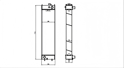 SREXR-KOB017 SK250-8 SK260LC-8 KOBELCO Engine Brazing Radiators