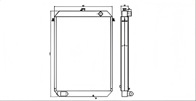 SREXR-KOB021 Heavy Duty SK460-6E SK300-6E KOBELCO Radiators