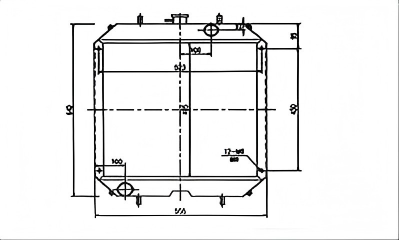 SREXR-KOM007 High Quality PC57-7 KOMATSU Radiator