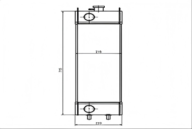SREXR-KOM010 PC50MR-2 PC55MR-3 PC40MR-2PC45MR-3 KOMATSU Radiator